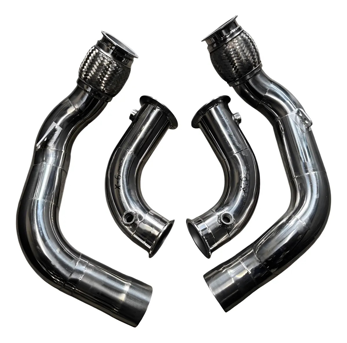 Downpipe Inox 304 Bmw M6 V8 4.4 Biturbo 2018 Diante