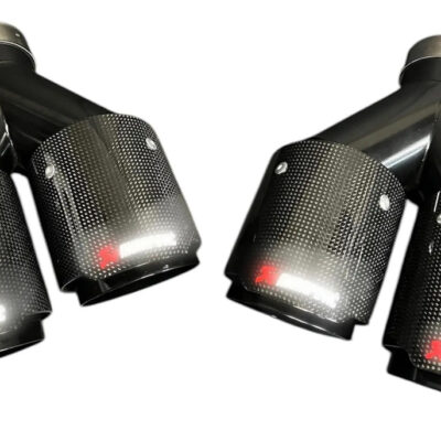 Par Ponteiras Dupla Carbono Brilhante 3.5 Linha Akrapovic