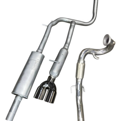 Downpipe Inox + Escapamento Aço Esportivo Up Tsi