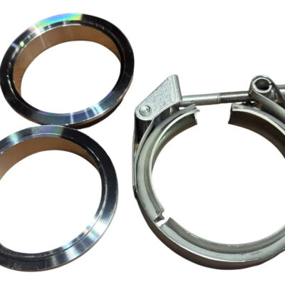 Kit Abraçadeira 3 Pol V-band V-clamp + Par Flanges - Inox