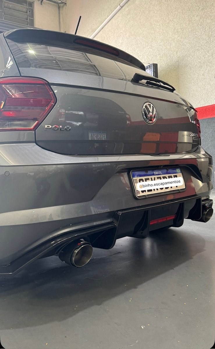Spoiler Difusor Traseiro Polo Tsi Gts Black Piano Plastico - Imagem 3