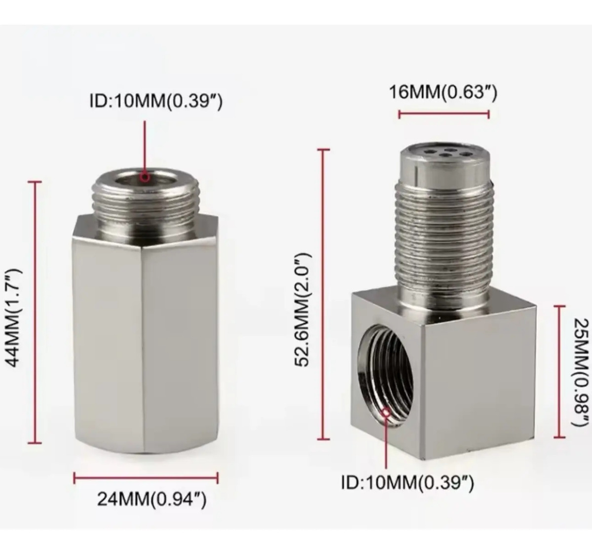 Espaçador Extensor Prolongado Sonda Lambda 90º Downpipe - Imagem 3