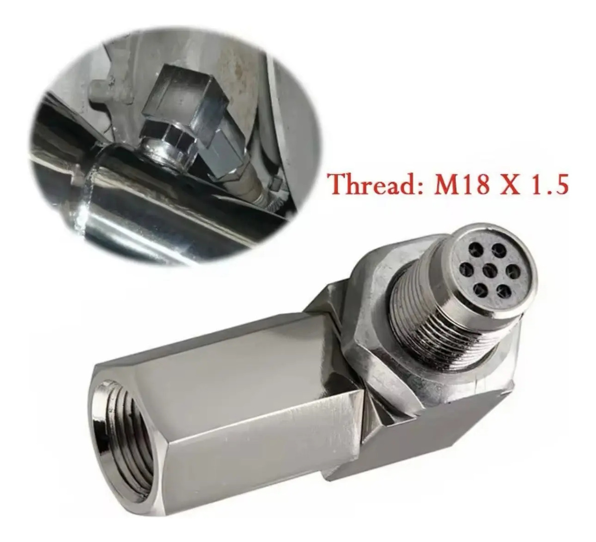 Espaçador Extensor Prolongado Sonda Lambda 90º Downpipe - Imagem 4