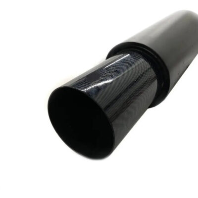 Abafador Esportivo Inox Preto Ponteira De  4  Pol.