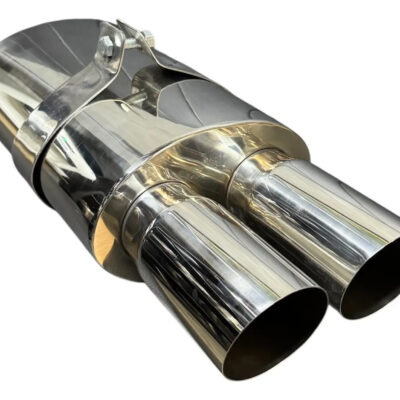 Abafador Esportivo Dupla Chanfrada 3 Pol Inox 304 + Cinta