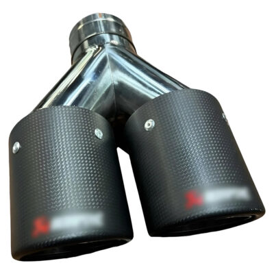 Ponteira Escapamento Dupla Linha Akrapovic Carbono 3.5 Pol