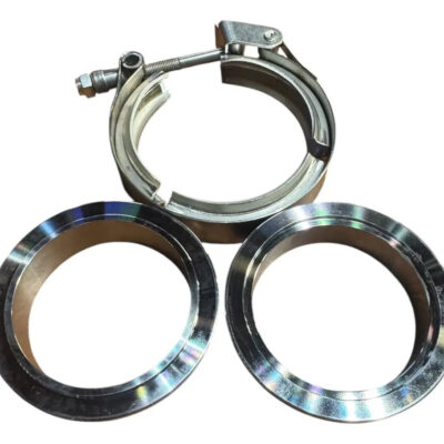 Kit Abraçadeira 2.5 Pol V-band V-clamp + Par Flanges - Inox